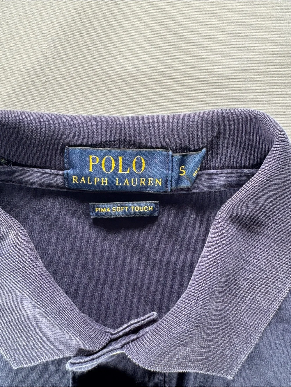 Ralph Lauren Navy Boys Polo Shirt with Multicolor Pony Logo